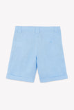Tartine et Chocolate Kids Nuage Blue Linen Shorts