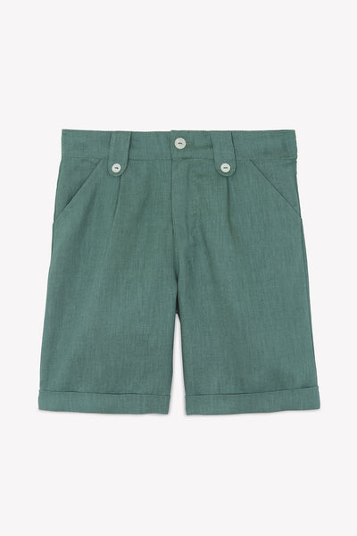 Tartine et Chocolate Kids Kaki Linen Shorts