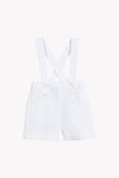Tartine et Chocolate Blanc Linen Overall Shorts