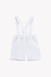 Tartine et Chocolate Blanc Linen Overall Shorts