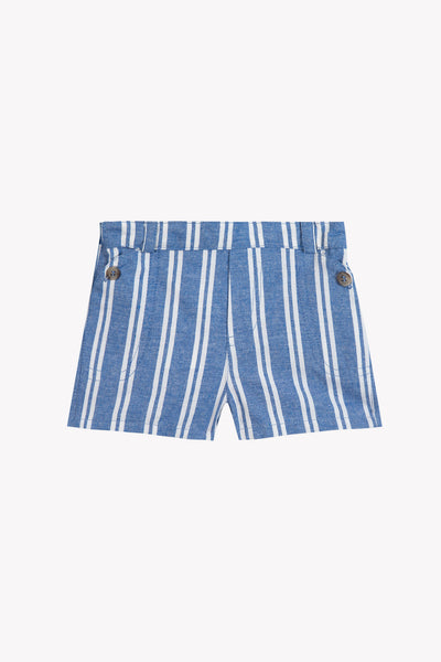 Tartine et Chocolate Baby Indigo Blue Stripe Shorts