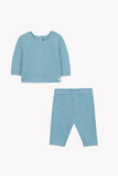 Tartine et Chocolate Blue Horizon Chine Knit Set