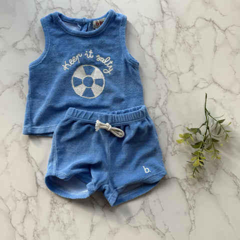 Buho Baby Bluette Terry Tee + Shorts Set