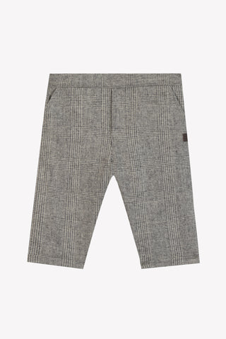 Tartine et Chocolate Medium Heather Grey Plaid Pants
