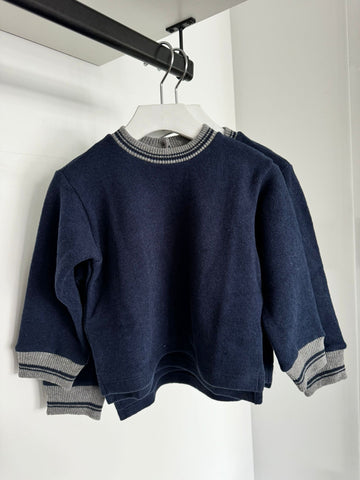 Zhoe & Tobia Blue Knitted Sweater