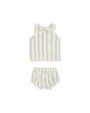 Quincy Mae Sky Stripe Woven Tank + Short Set