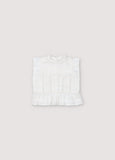 The New Society Baby White Corfu Blouse + Bloomer Set