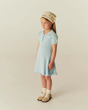 Copenhagen Colors Ice Blue Knit Peplum Dress