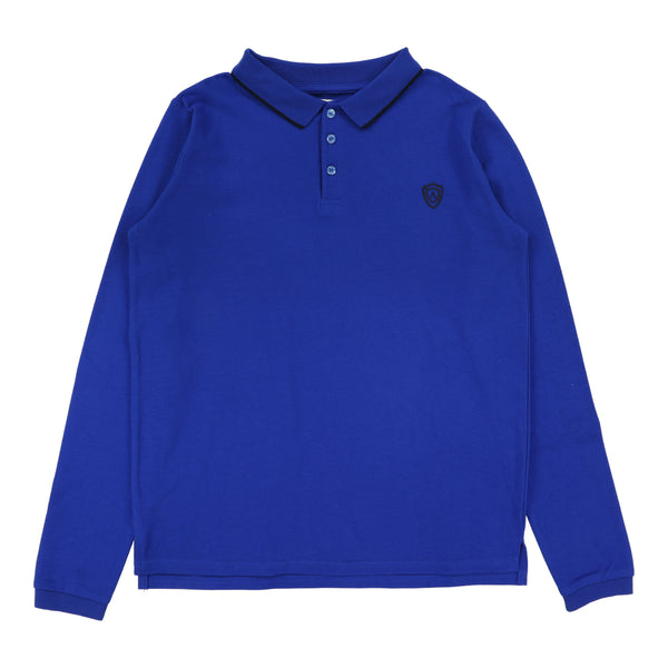 Lil Legs Cobalt Blue Collar Trim Polo CTP-CBL