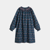 C'era Una Volta Carol Dress Blue Art Nouveau