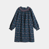 C'era Una Volta Carol Dress Blue Art Nouveau