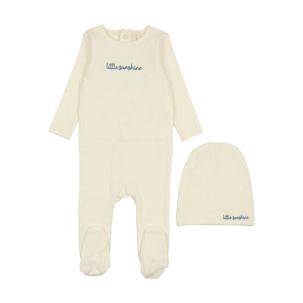 Lilette Milk/Cloud Little Sunshine Footie Set