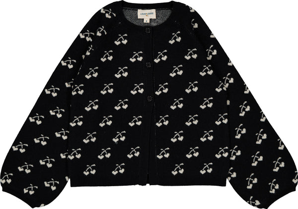 Louis Louise Black Cherry Gulash Kids Cardigan