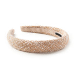 Halo Luxe Caramel Clara Tweed Padded Headband