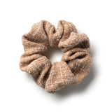 Halo Luxe Caramel Clara Tweed Scrunchie