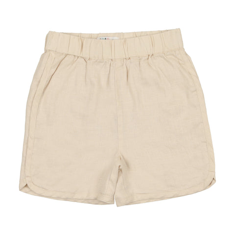 Coco Blanc Cream Linen Shorts