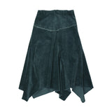 Coco Blanc Teal Blue Corduroy Skirt