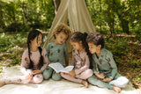 Crew Kids Lounge Jade Teddy Pattern Granpdpa Set