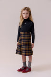 Cottier Multicolor Aria Plaid Wrap Skirt