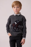 Cottier Grey Elliot Equestrian Sweater