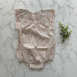 Lil Legs Analogie Bud Pink Sunny Blossom Flutter Romper SFR-BPNK