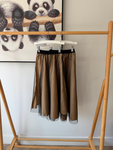 Venera Arapu Beige Misty Core Skirt