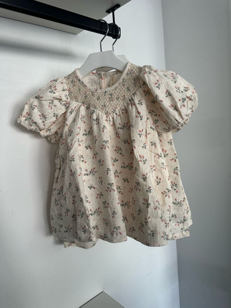 Quincy Mae Ivory Strawberries Carina Dress