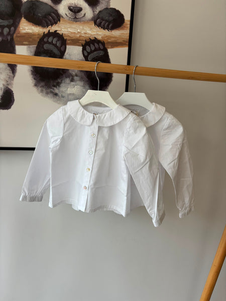 Coco Blanc Girls White Shirt