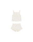 Quincy Mae Ivory Fleur Evie Tank + Shortie Set