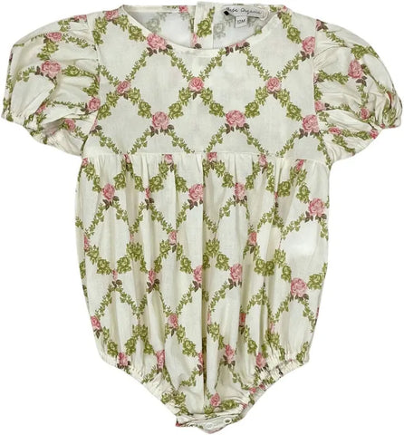 Bebe Organic Sophia Nostalgia Rose Romper