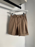 Emanuel Pris Beige Stripe Shorts