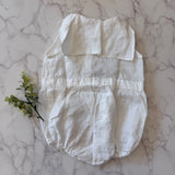 Bene Bene Ivory Marine Linen Romper