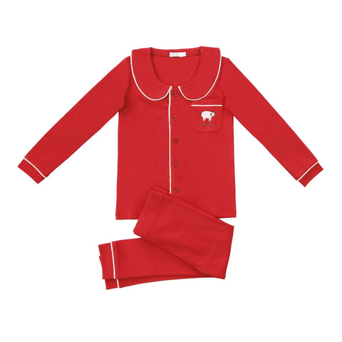 Coco Blanc Cherry Collared Pjs
