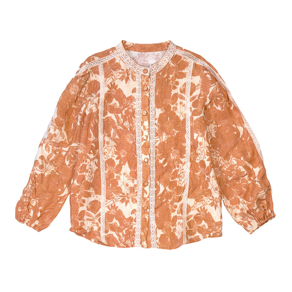 Atelier Parsmei Brown Warhol Dandelion Blouse