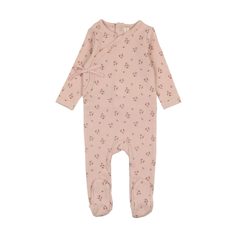 Lilette Shell Pink Dainty Floral Footie