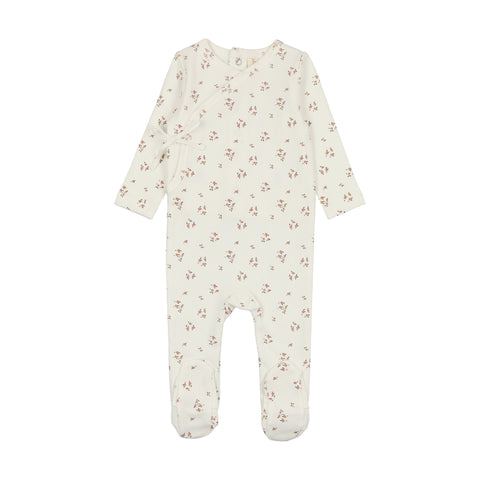 Lilette Winter White Dainty Floral Footie