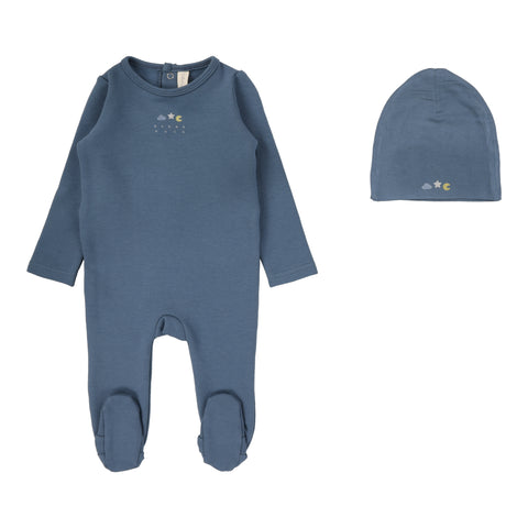 Lilette Slate Dreamy Graphic Footie Set DGFS-SLT