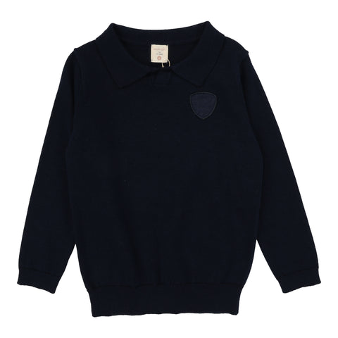 Lil Legs Analogie Navy Knit Polo DKP-NAVY
