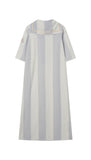 Coco Blanc Striped Long Terry Robe