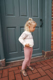 Ely's & Co Looms Ivory/Mauve Fair Isle Set