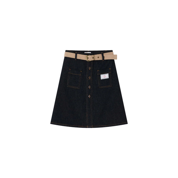 Coco Blanc Denim Skirt
