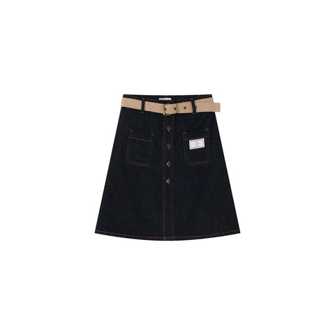 Coco Blanc Denim Skirt