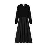 Coco Blanc Black Cabled Robe