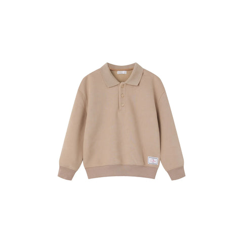 Coco Blanc Tan Polo Sweatshirt