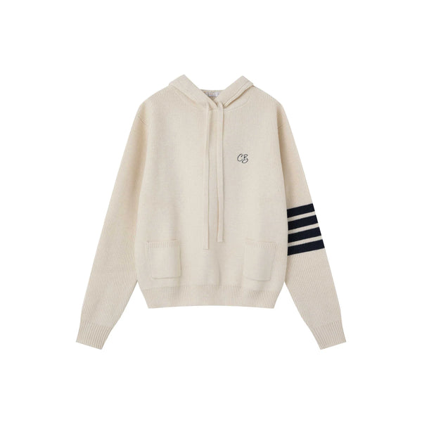 Coco Blanc Tan Hooded Sweater