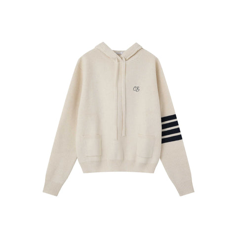 Coco Blanc Tan Hooded Sweater