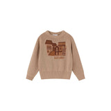 Coco Blanc Tan Graphic Sweater