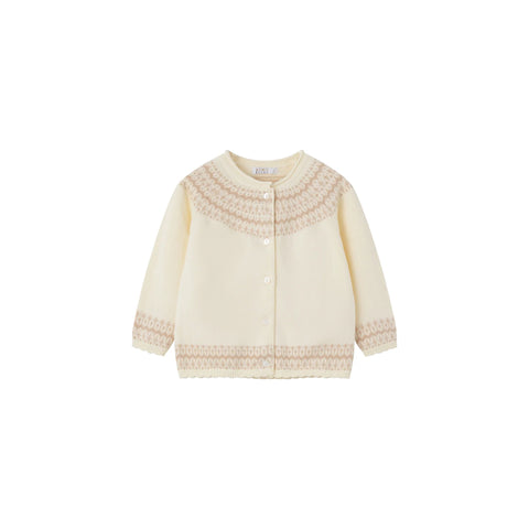 Coco Blanc Cream Embroidered Cardigan