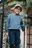 Lil Legs Off Blue Patch Sweatshirt PSW-OFBL