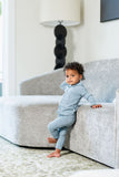 Pouf Blue Printed Grandpa PJS